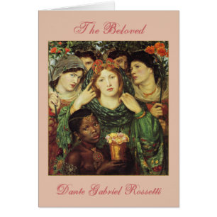 Cartão O Amado por Dante Raphael Rossetti