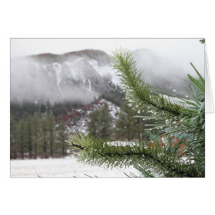 Cartão O amanhecer do inverno frio