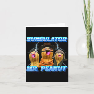 Cartão O Amendoim Queimado Goop Divertido Sr. Peanut Bung
