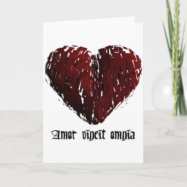 Cartão O amor conquista tudo (Frente)