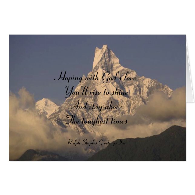 Cartão O amor de Deus (Frente Horizontal)