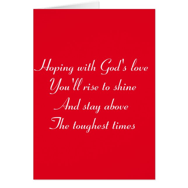 Cartão O amor de Deus (Frente)