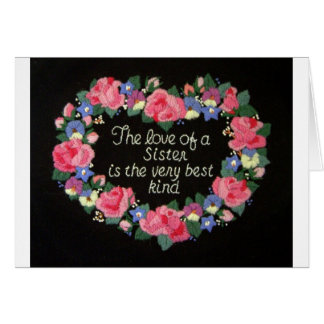 Cartão O amor de uma irmã