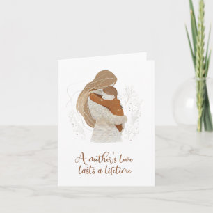 Cartão O amor de uma mãe dura uma vida