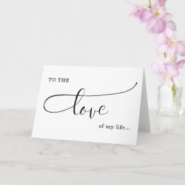 Cartão o amor do meu namorados de vida/ amor de aniversár