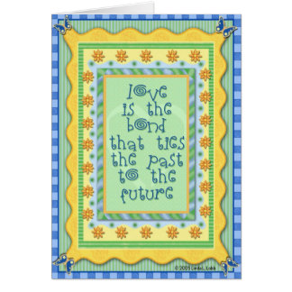 Cartão O amor é a ligação que amarra