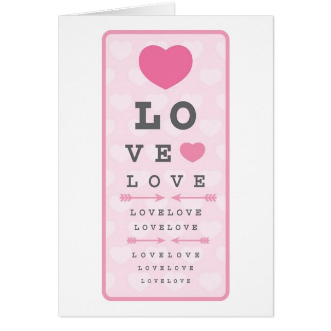 Cartão O amor é cego (Frente)