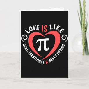 Cartão O Amor É Como Camiseta Do Dia De São Valentim Pi P