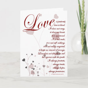 Cartão O Amor é Escritura Parabéns Casamento