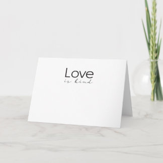 Cartão O Amor é Gentil Escritura Cristã O Amor é Paciente