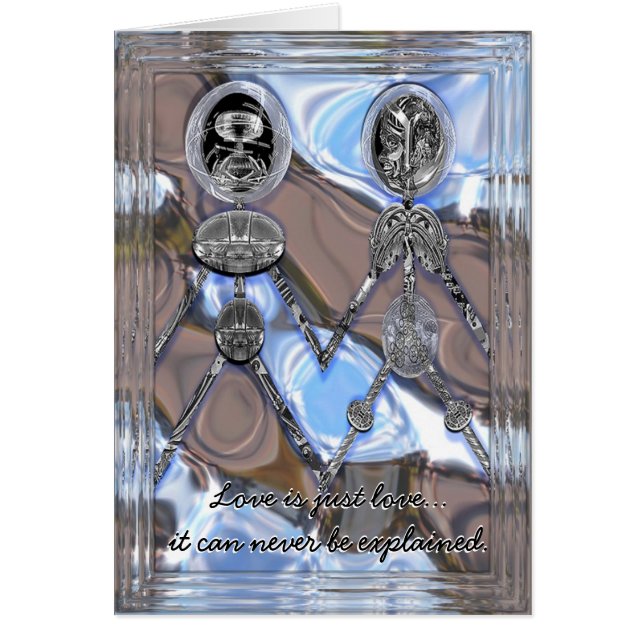 Cartão O amor é personalizável (Frente)