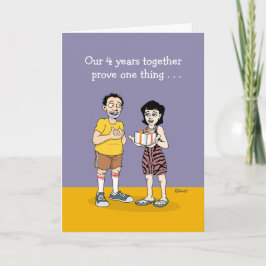 Cartão O Amor É Quarto Aniversário De Casamento
