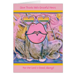 CARTÃO O AMOR É - SAPO DE JEREMIAH - CUMPRIMENTO CRISTÃO