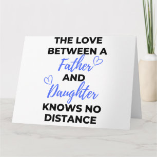 Cartão O Amor Entre Um Pai e Filha Preto
