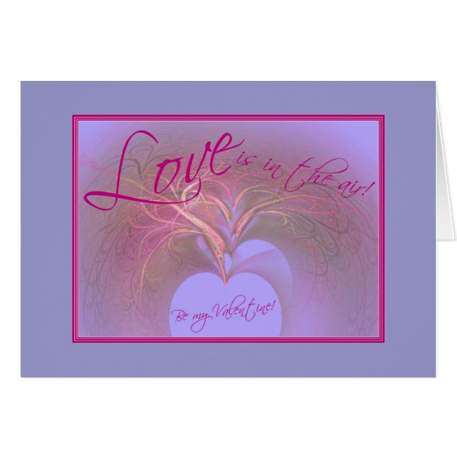 CARTÃO O AMOR ESTÁ NO AR (Frente Horizontal)