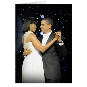 Cartão O amor está no ar, primeiro casal que dança II