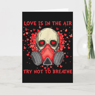 Cartão O Amor Está No Ar Tente Não Respirar Anti Valenti
