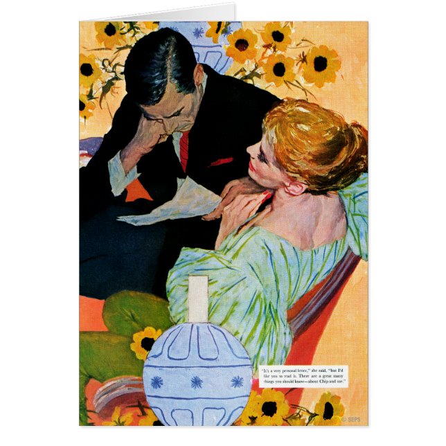 Cartão O amor morre lentamente (Frente)