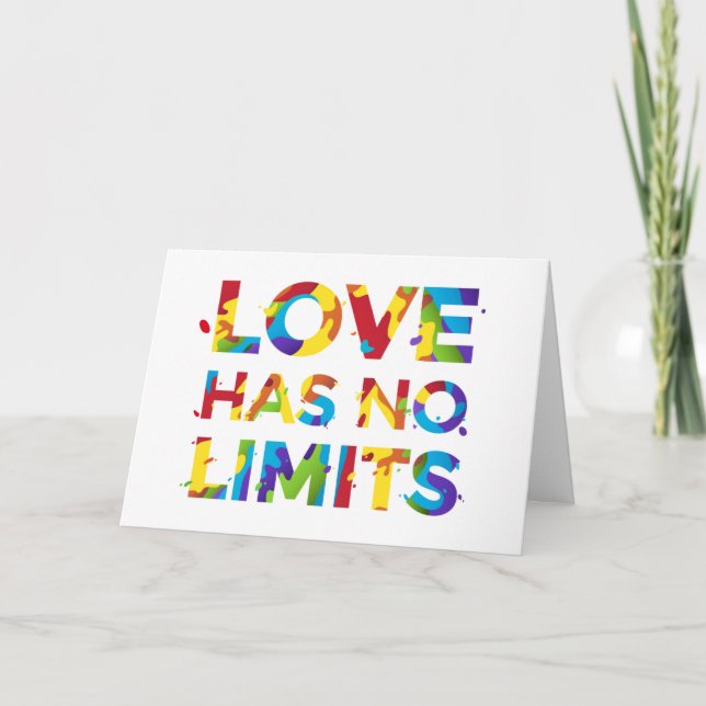 Cartão O Amor Não Tem Limites (Frente)