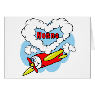 Cartão O amor Nonno caçoa o avião