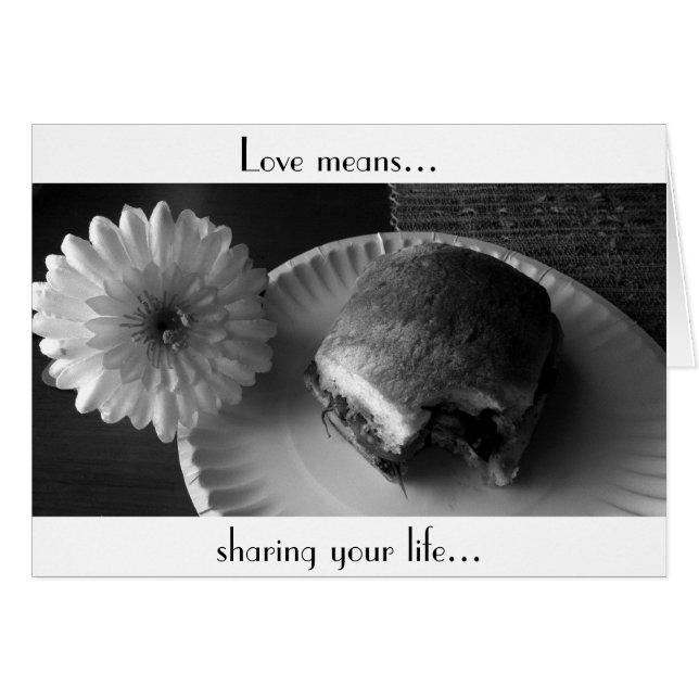 Cartão O amor significa… (Frente Horizontal)