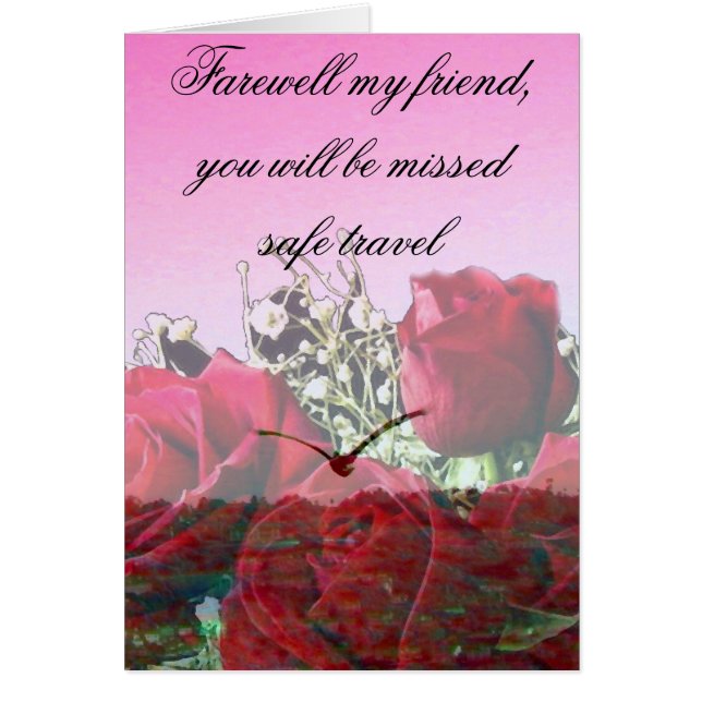 Cartão O amor viaja (Frente)