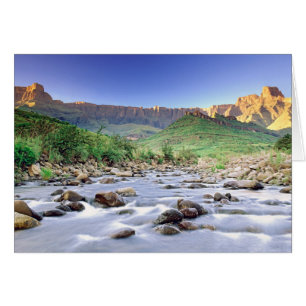 Cartão O Anfiteatro e o Rio Tugela em Drakensberg