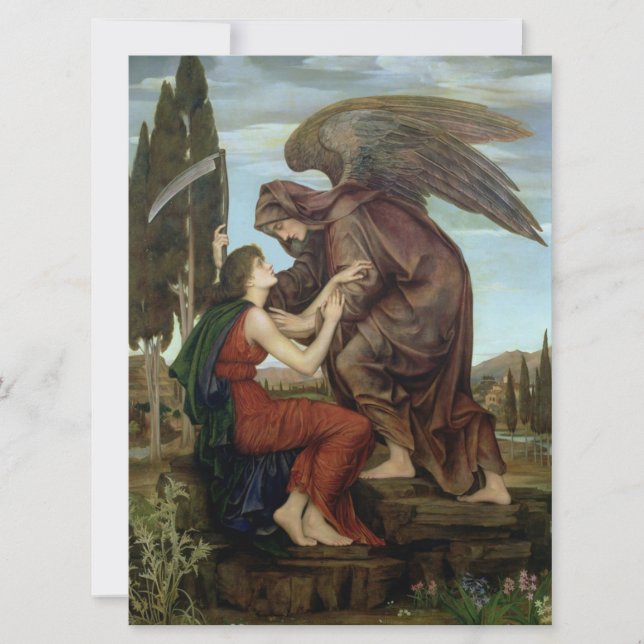 Cartão O Anjo da Morte (Compaixão no Fim da Vida) (Frente)