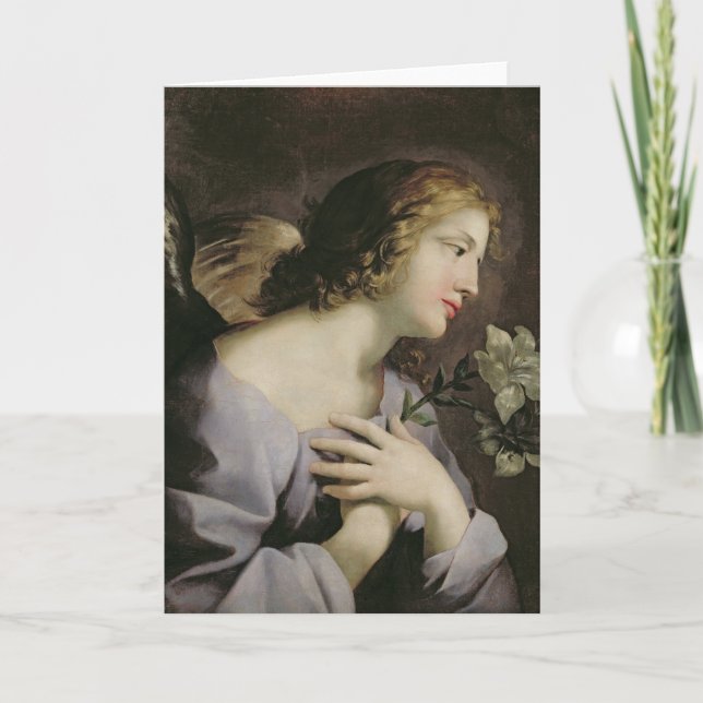 Cartão O anjo do aviso, c.1650 (Frente)