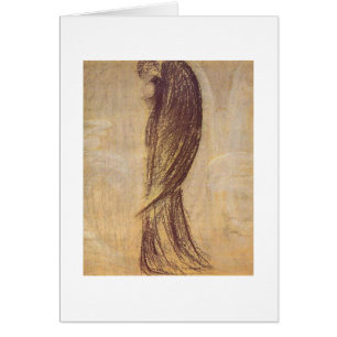 Cartão O anjo por M.K. Ciurlionis, 1904-5