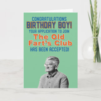 Cartão O antigo clube de Fart