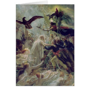 Cartão O Apotheosis dos heróis franceses
