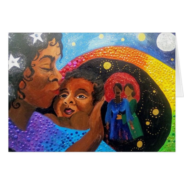 Cartão O arco-íris Notecard (Frente horizontal)