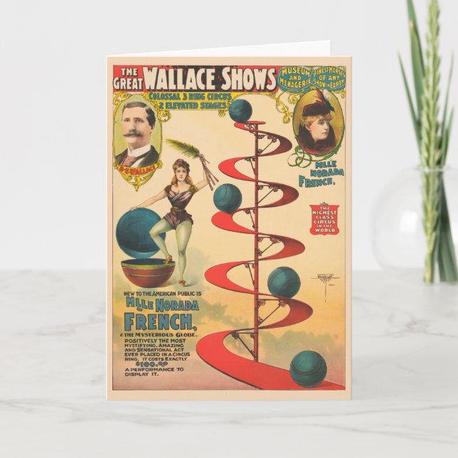 Cartão O Ato De M'lle Norada French (Frente)