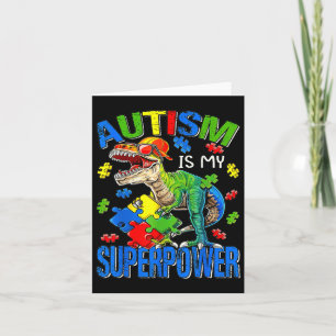 Cartão O Autismo É O Meu Superpoder Autismo Meninos Sensi