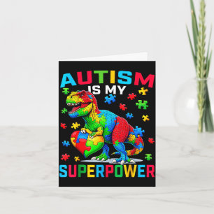 Cartão O autismo é superpoder conscientização sobre autis