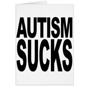 Cartão O autismo suga