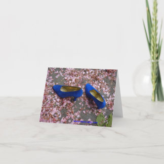 Cartão O AZUL CALÇA o notecard