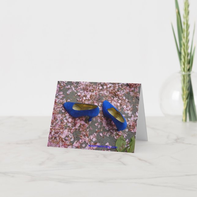 Cartão O AZUL CALÇA o notecard (Frente)