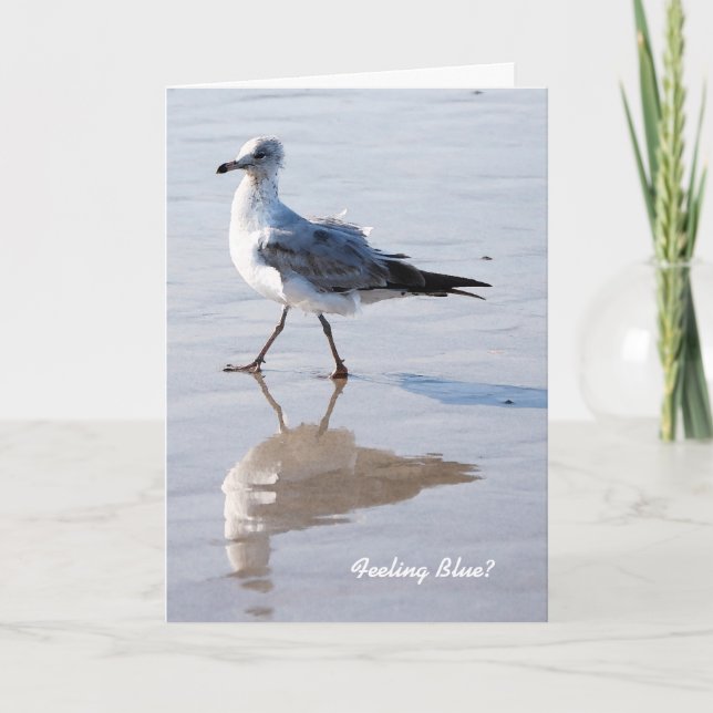 Cartão O azul de sentimento, faltando o carda (Frente)