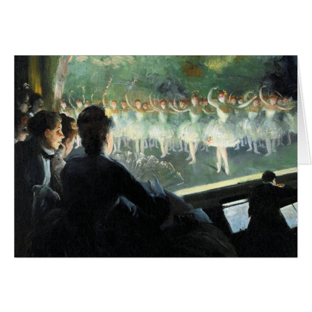 Cartão O balé branco (Frente Horizontal)