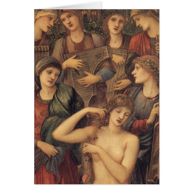 Cartão O Banho de Vênus de Sir Edward Coley Burne-Jones (Frente)
