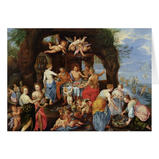 Cartão O banquete dos deuses (Frente Horizontal)