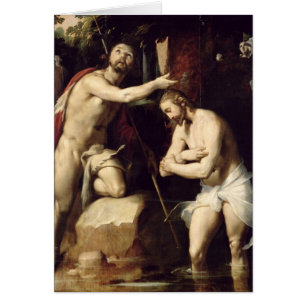 Cartão O baptismo do cristo