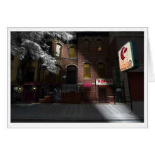 Cartão O bar do piano do RedHead