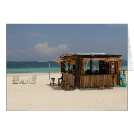 Cartão O bar perfeito da praia