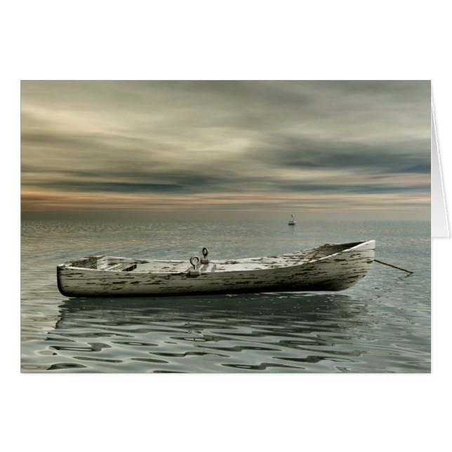 Cartão O barco velho (Frente Horizontal)