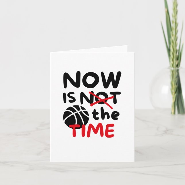 Cartão O Basquete Agora É A Hora (Frente)
