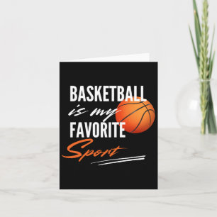 Cartão O Basquete É O Meu Esporte Favorito