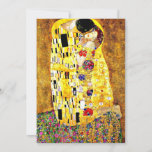 Cartão O Beijo de Gustav Klimt<br><div class="desc">A pintura de Beijo,  belas artes pelo artista austríaco Gustav Klimt</div>